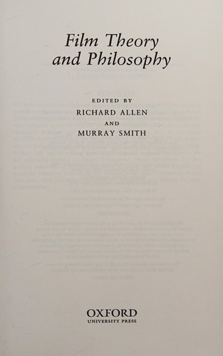 Film theory and philosophy