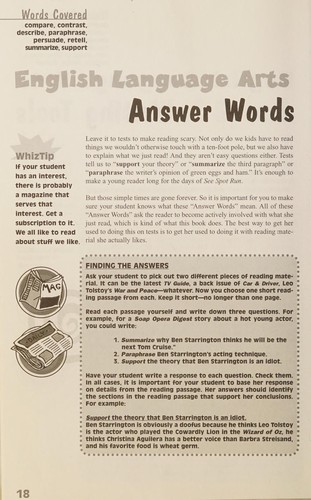 The word whiz's guide to [name of state] elementary school vocabulary