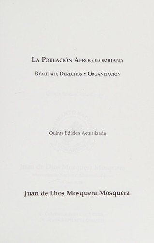 La población afrocolombiana
