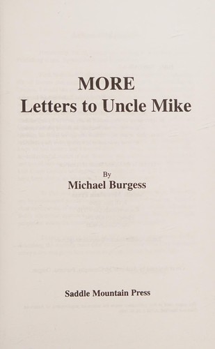 More Letters To Uncle Mike