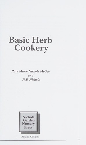 Basic herb cookery