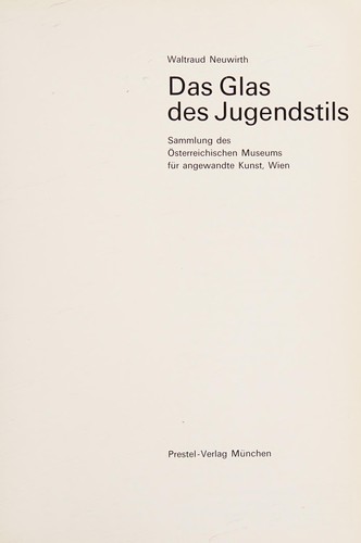Das Glas des Jugendstils