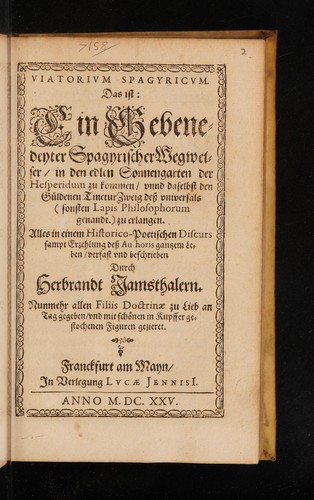 Viatorium spagyricum. Das ist