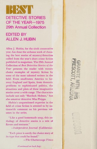 Best detective stories of the year, 1975