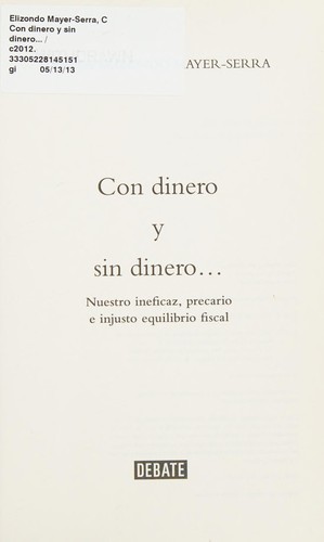 Con dinero y sin dinero--