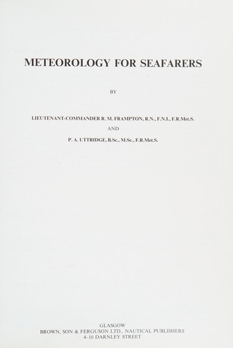 Meterology for seafarers