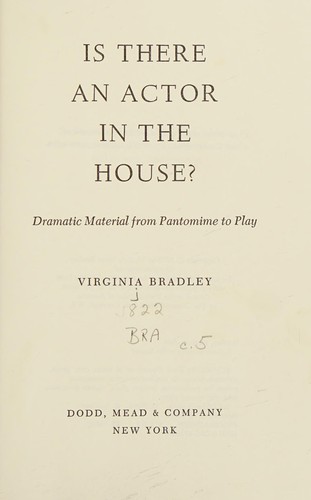 Is there an actor in the house?