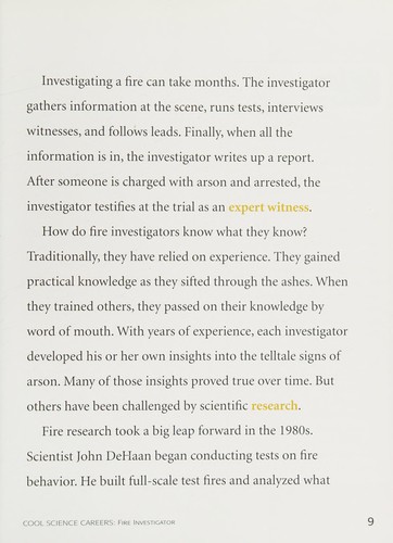 Arson investigator