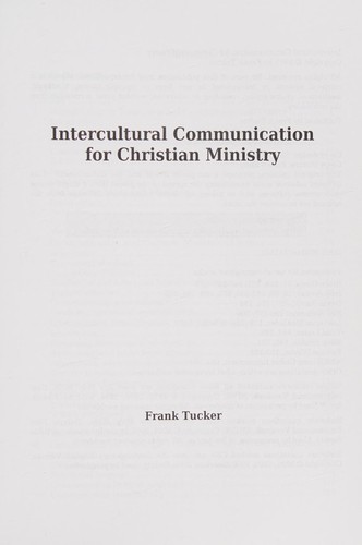 Intercultural communication for Christian ministry