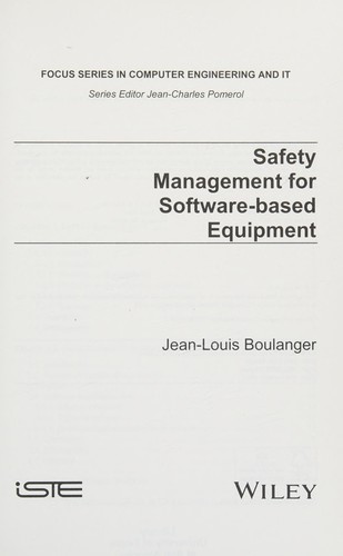 Safety Management of Software-Based Equipment