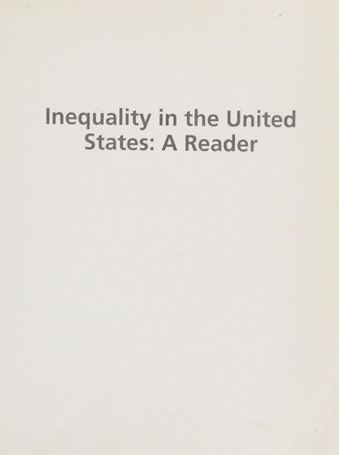 Inequality in the United States