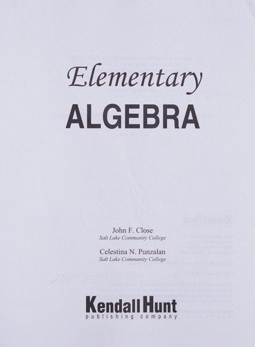 Elementary Algebra