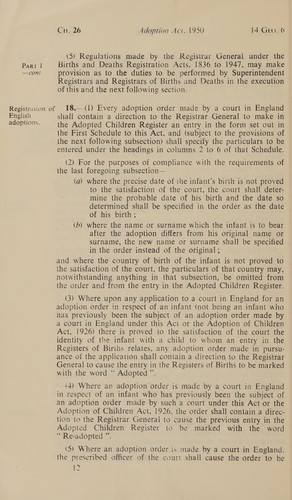 Adoption Act, 1950