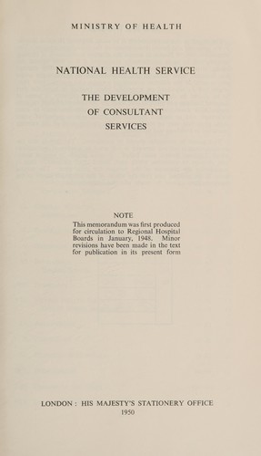 The development of consultant services