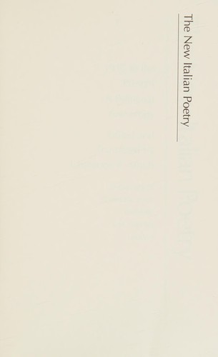 The New Italian Poetry, 1945 to the Present