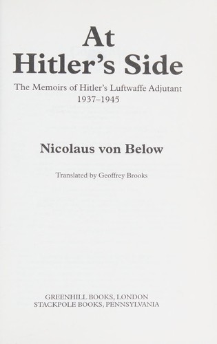 At Hitler's side
