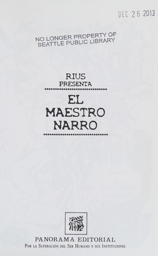 El maestro Narro