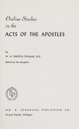 OUTLINE STUDIES IN ACTS