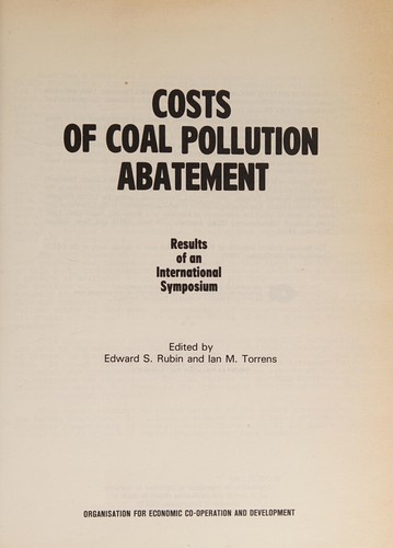 Costs of coal pollution abatement