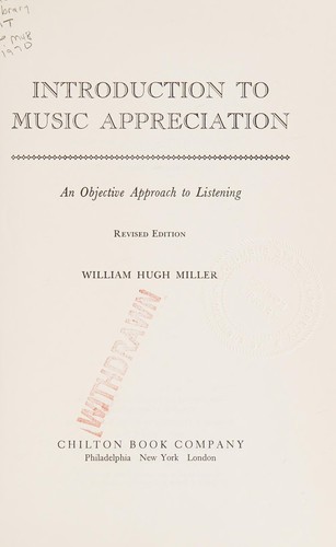 Introduction to music appreciation