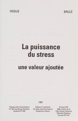 La puissance du stress