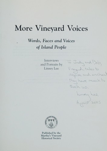 More Vineyard voices