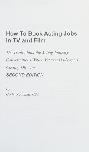 How to book acting jobs in TV and film