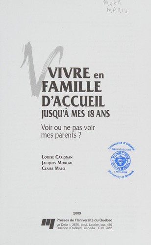 Vivre en famille d'accueil jusqu'à mes 18 ans