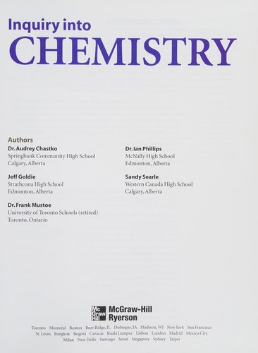 Inquiry into chemistry