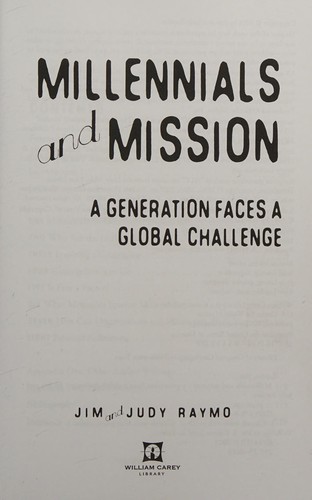 Millennials and mission