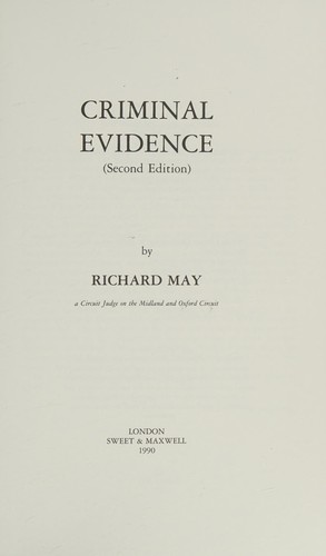 Criminal evidence