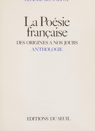 La poésie française