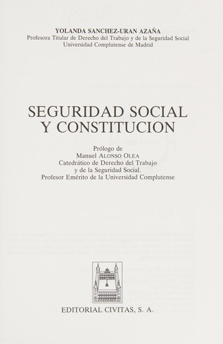 Seguridad social y constitución