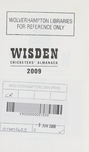 Wisden cricketers' almanack 2009