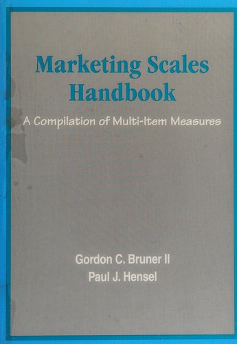 Marketing scales handbook