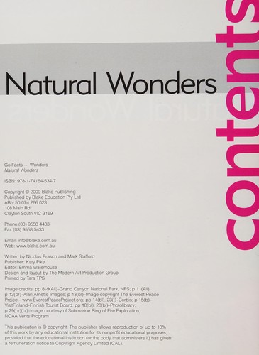 Natural wonders