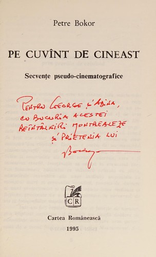 Pe cuvînt de cineast