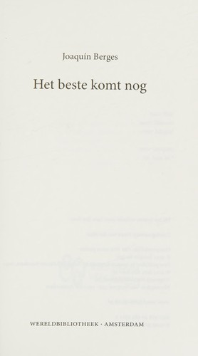 Het beste komt nog