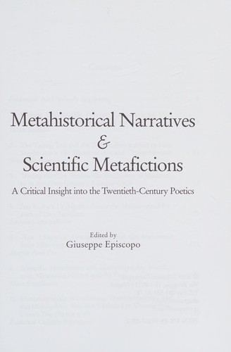 Metahistorical narratives & scientific metafictions