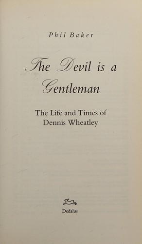 The devil is a gentleman