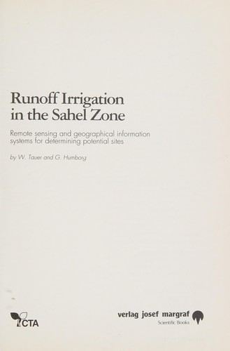 Runoff irrigation in the Sahel zone