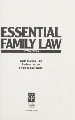 Essential Family Law