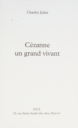 Cézanne, un grand vivant