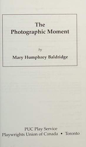 The photographic moment