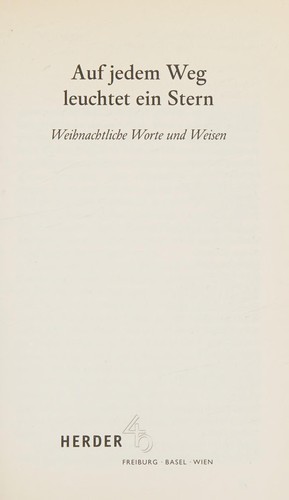 Auf jedem Weg leuchtet ein Stern