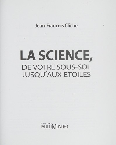 La science, de votre sous-sol jusqu'aux étoiles