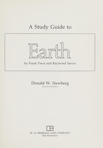 A study guide to Earth