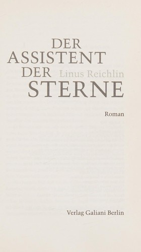 Der Assistent der Sterne
