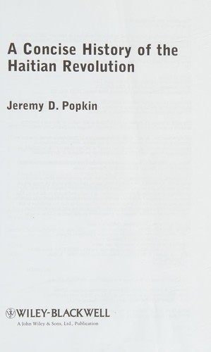 A concise history of the Haitian revolution
