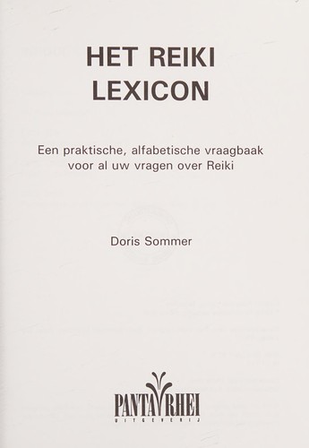 Het Reiki lexicon